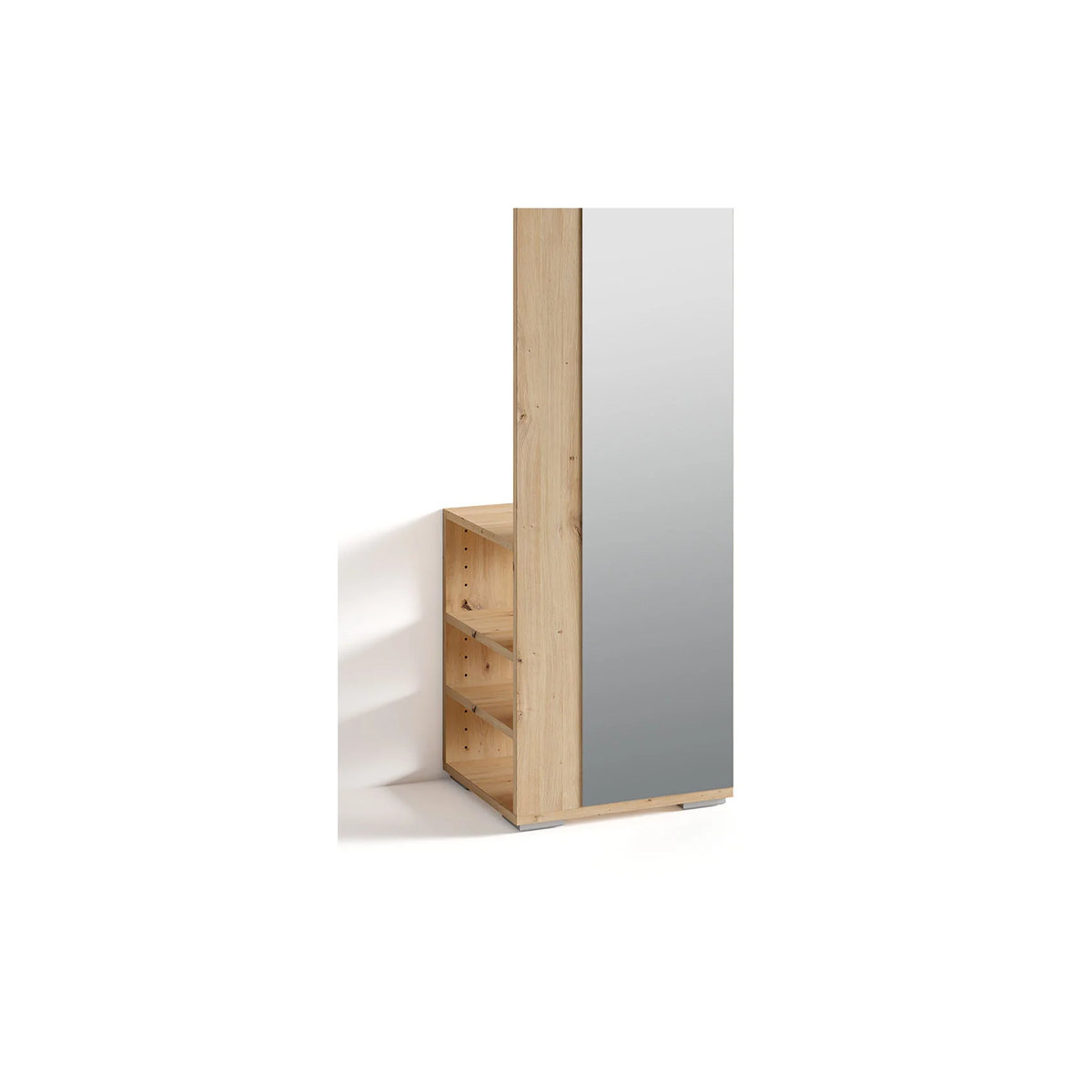 byLIVING Garderobenschrank BEN in Eiche Natur mit Drehtüren, B/T/H: 40 x 35 x 184 cm - Bild 3