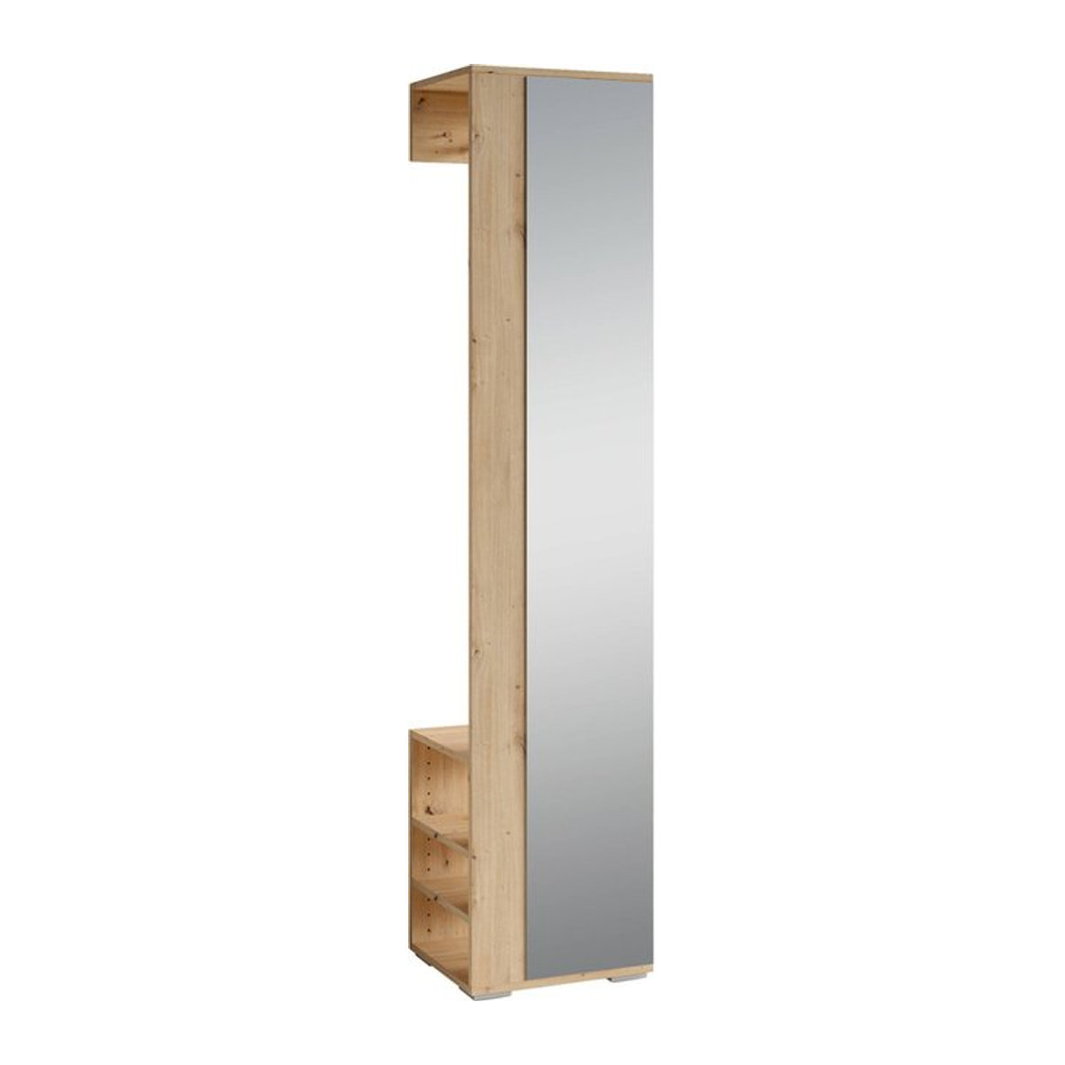 byLIVING Garderobenschrank BEN in Eiche Natur mit Drehtüren, B/T/H: 40 x 35 x 184 cm - Bild 4
