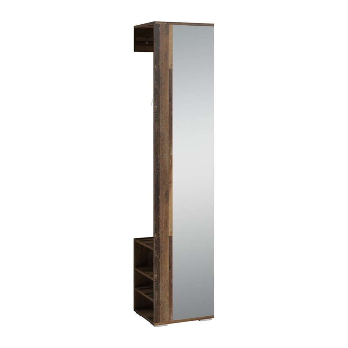 byLIVING Garderobenschrank BEN in Eiche Old Wood, Braun, B/T/H: 40 x 35 x 184 cm - Bild 1