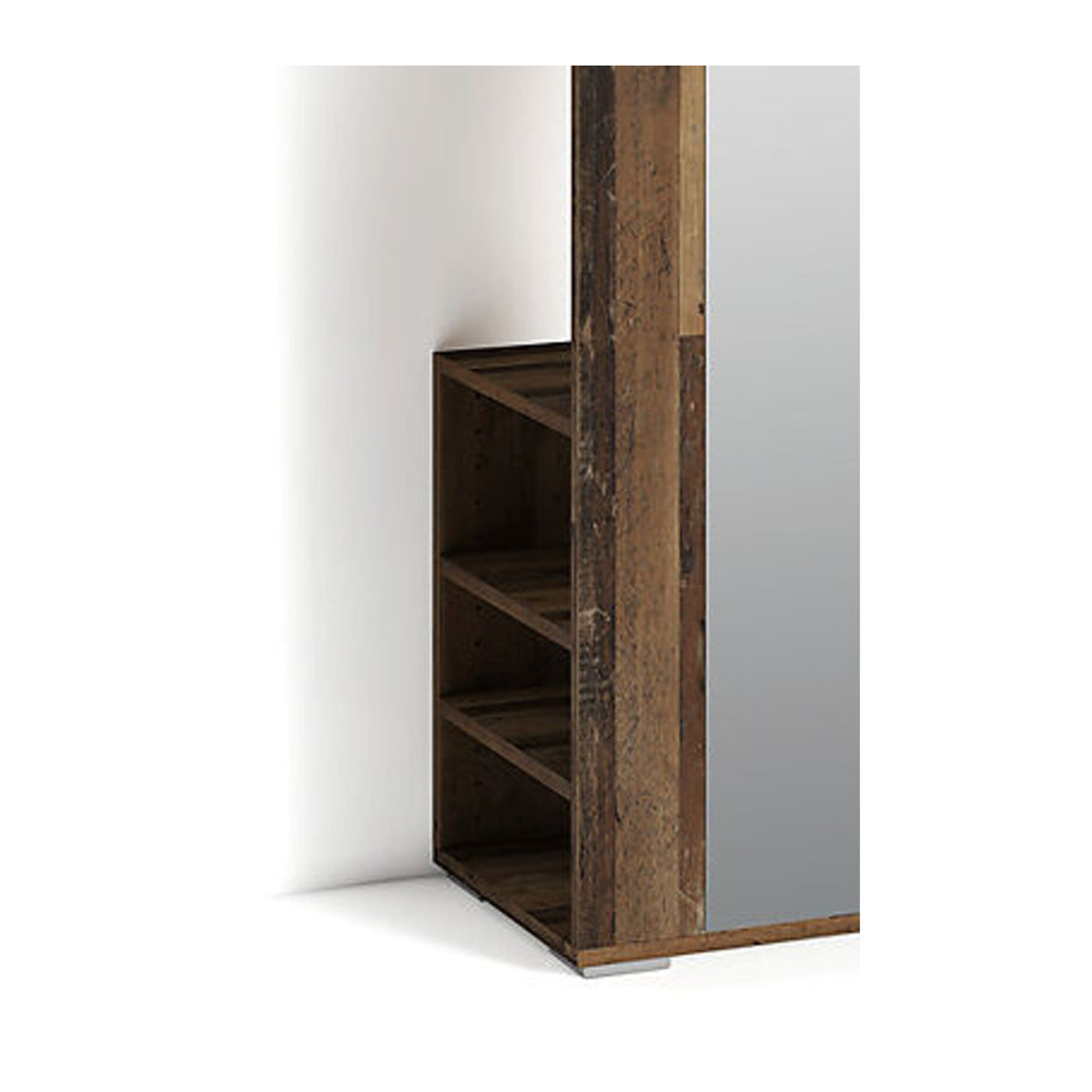 byLIVING Garderobenschrank BEN in Eiche Old Wood, Braun, B/T/H: 40 x 35 x 184 cm - Bild 4