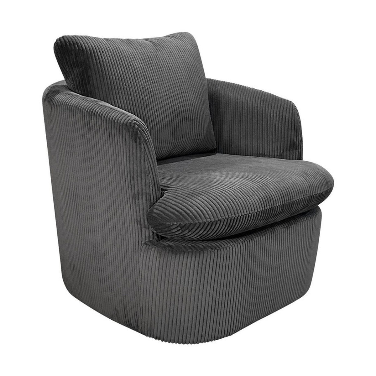 byLIVING Loungesessel HARMONY aus Stoff in Anthrazit und Grau, Breite: 72 cm - Bild 3