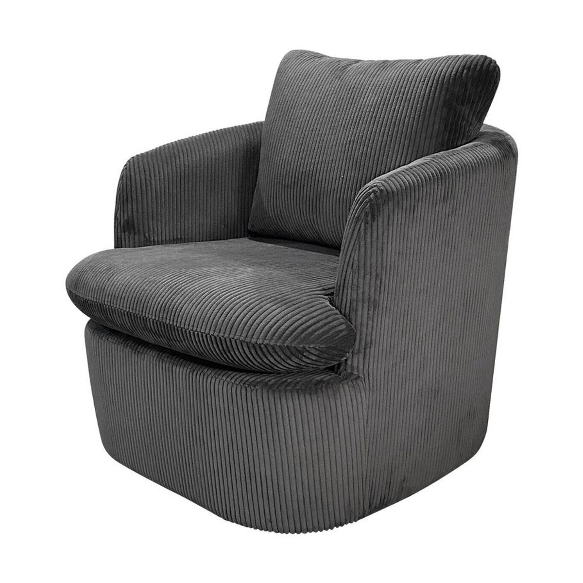 byLIVING Loungesessel HARMONY aus Stoff in Anthrazit und Grau, Breite: 72 cm - Bild 4