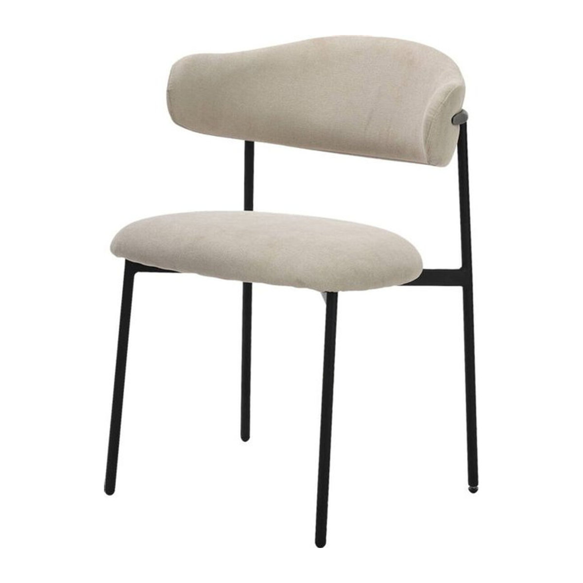 byLIVING Polsterstuhl JERSEY 2er-Set, taupe meliert, B/H/T: 58 x 78 x 54,5 cm - Bild 2