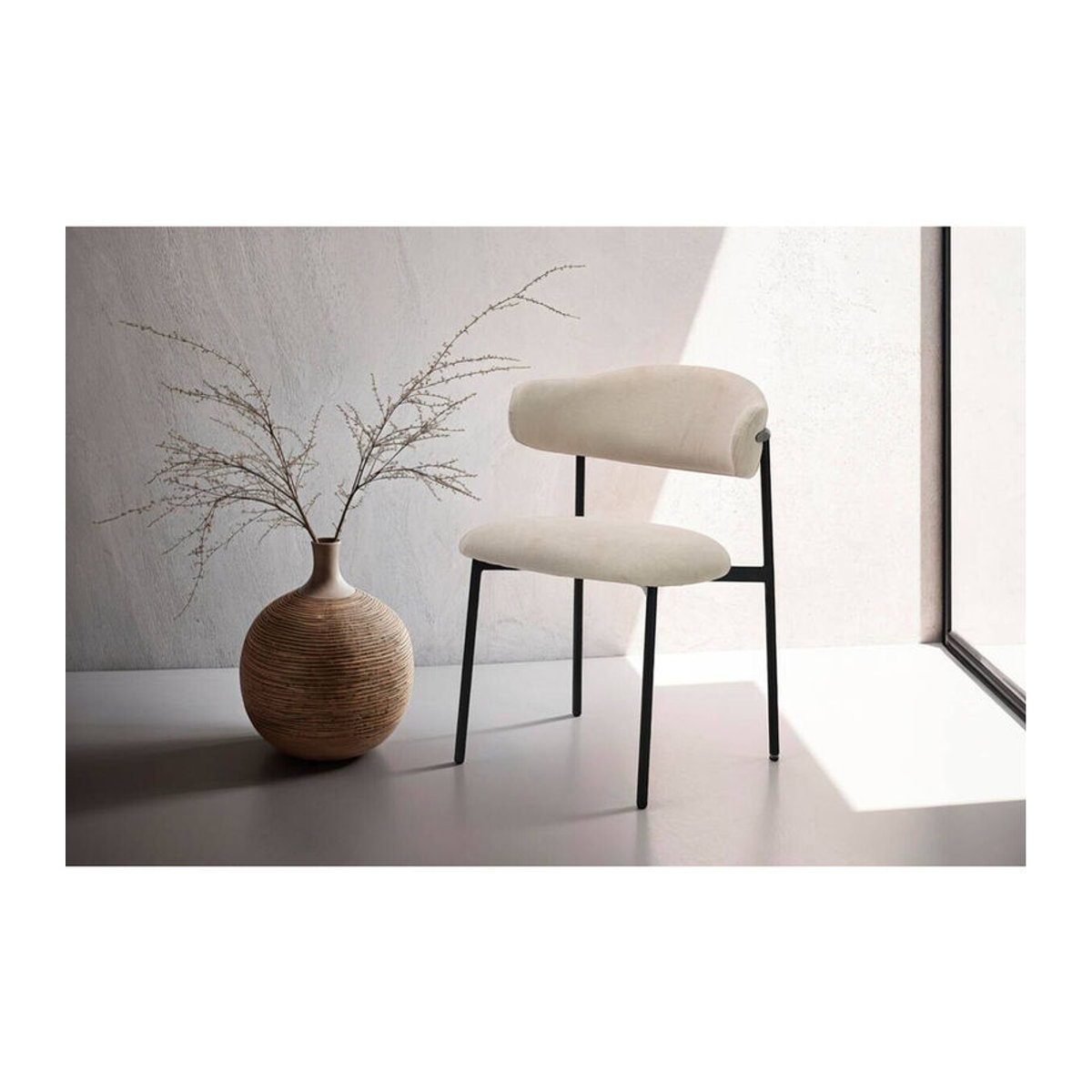 byLIVING Polsterstuhl JERSEY 2er-Set, taupe meliert, B/H/T: 58 x 78 x 54,5 cm - Bild 5