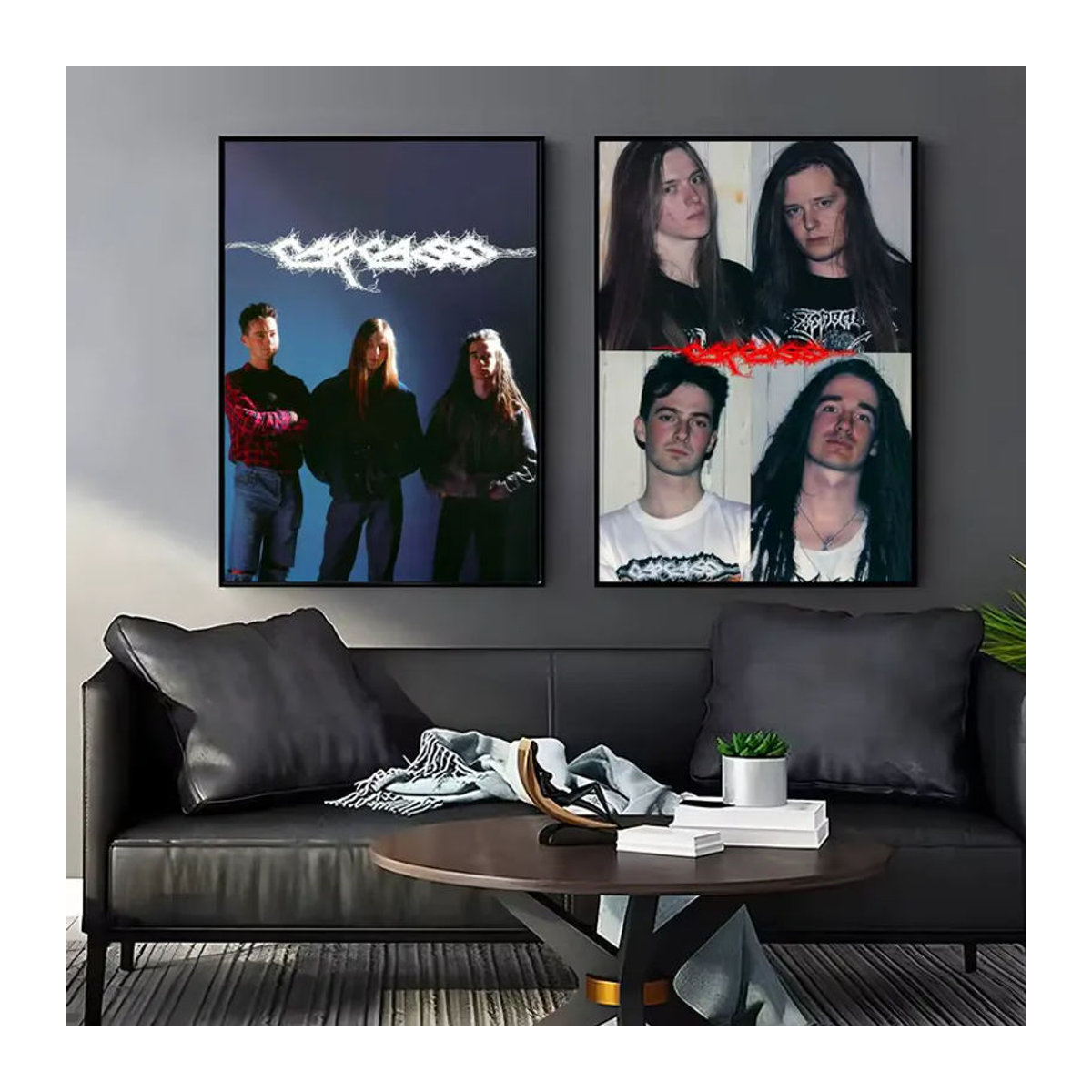C-CARCASS Rock-Poster als klebrige Wandkunst für dein Zuhause, mehrfarbig und schwarz, rahmenlos - Bild 2
