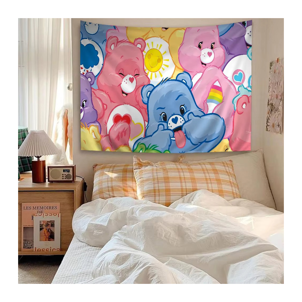 C-care B-Bären Diagramm Wandteppich im Bohemian Stil mit Mandala Wandkunst in Mehrfarbig, B/H: 50 x 70 cm - Bild 1