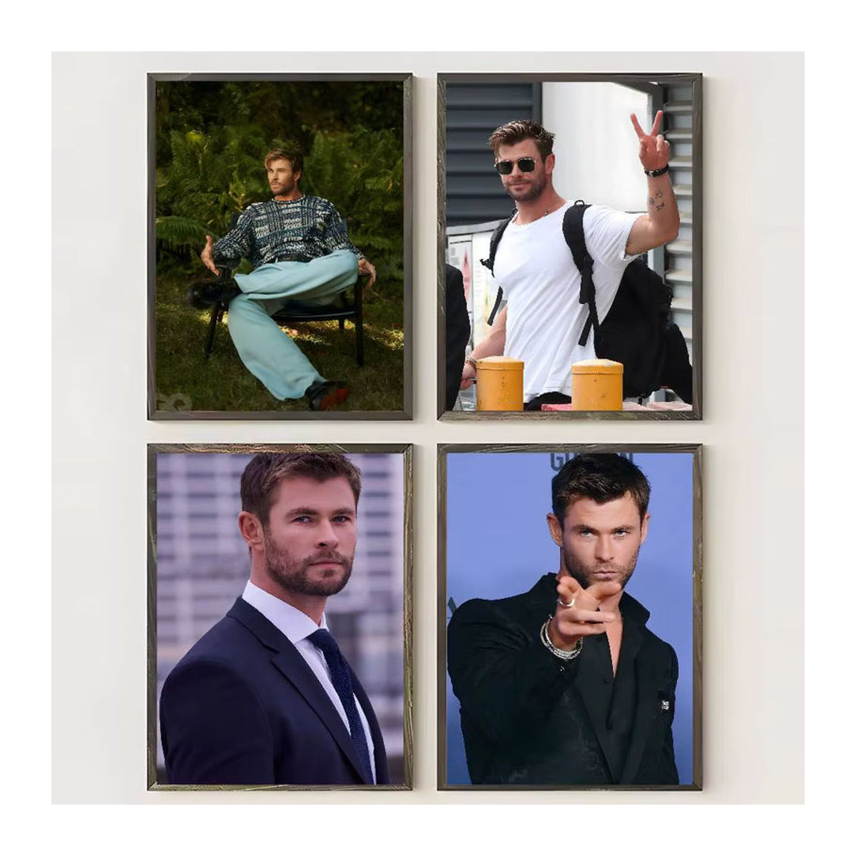 C-Chris H-Hemsworth Porträt Poster, mehrfarbiges Wandbild aus Papier, Hochformat, rechteckig, rahmenlos - Bild 2