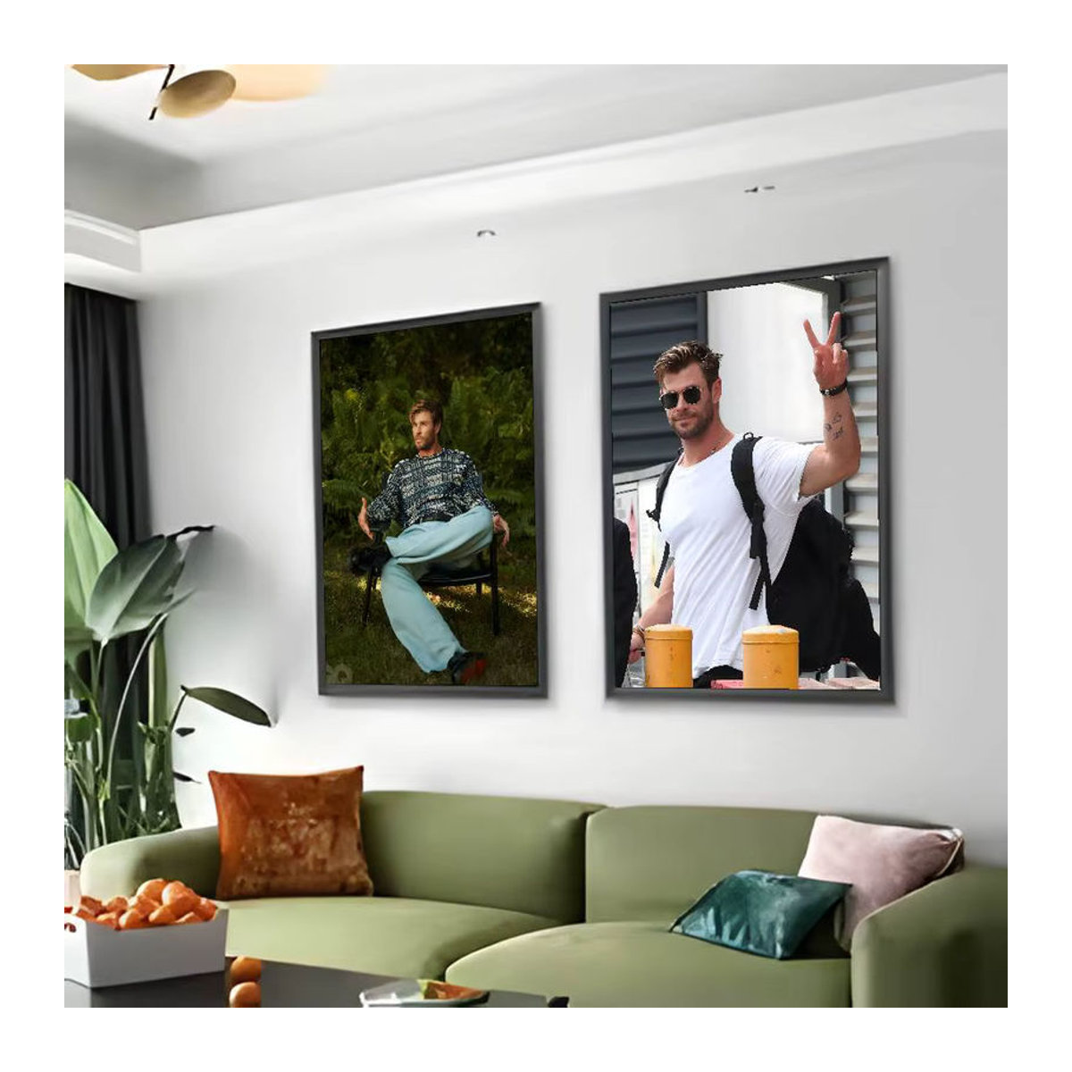 C-Chris H-Hemsworth Porträt Poster, mehrfarbiges Wandbild aus Papier, Hochformat, rechteckig, rahmenlos - Bild 5