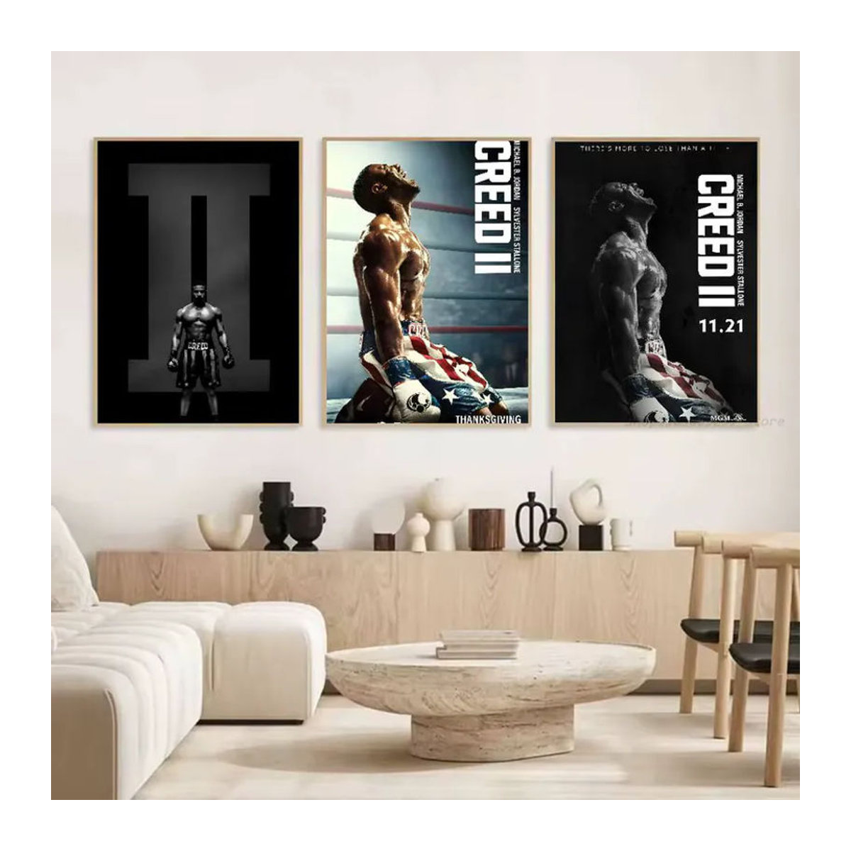 C-Creed-D II Wandkunst Abstraktes Porträt als selbstklebendes Poster in Mehrfarbig, Hochformat - Bild 4