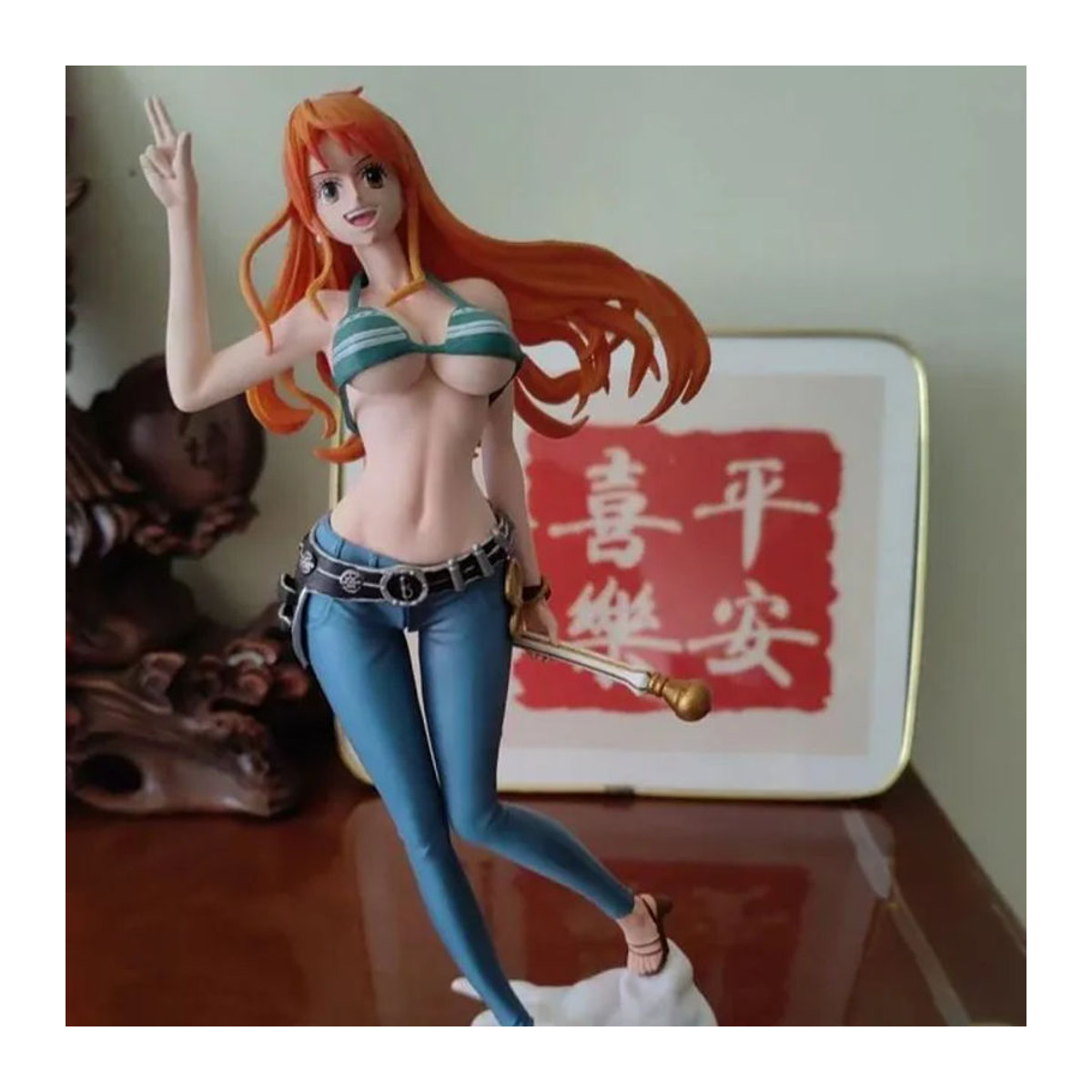 C2 Toys One Piece Anime Figur Nami Zwei Jahre später Strohhut-Truppe PVC Statue mehrfarbig Höhe: 25 cm - Bild 1
