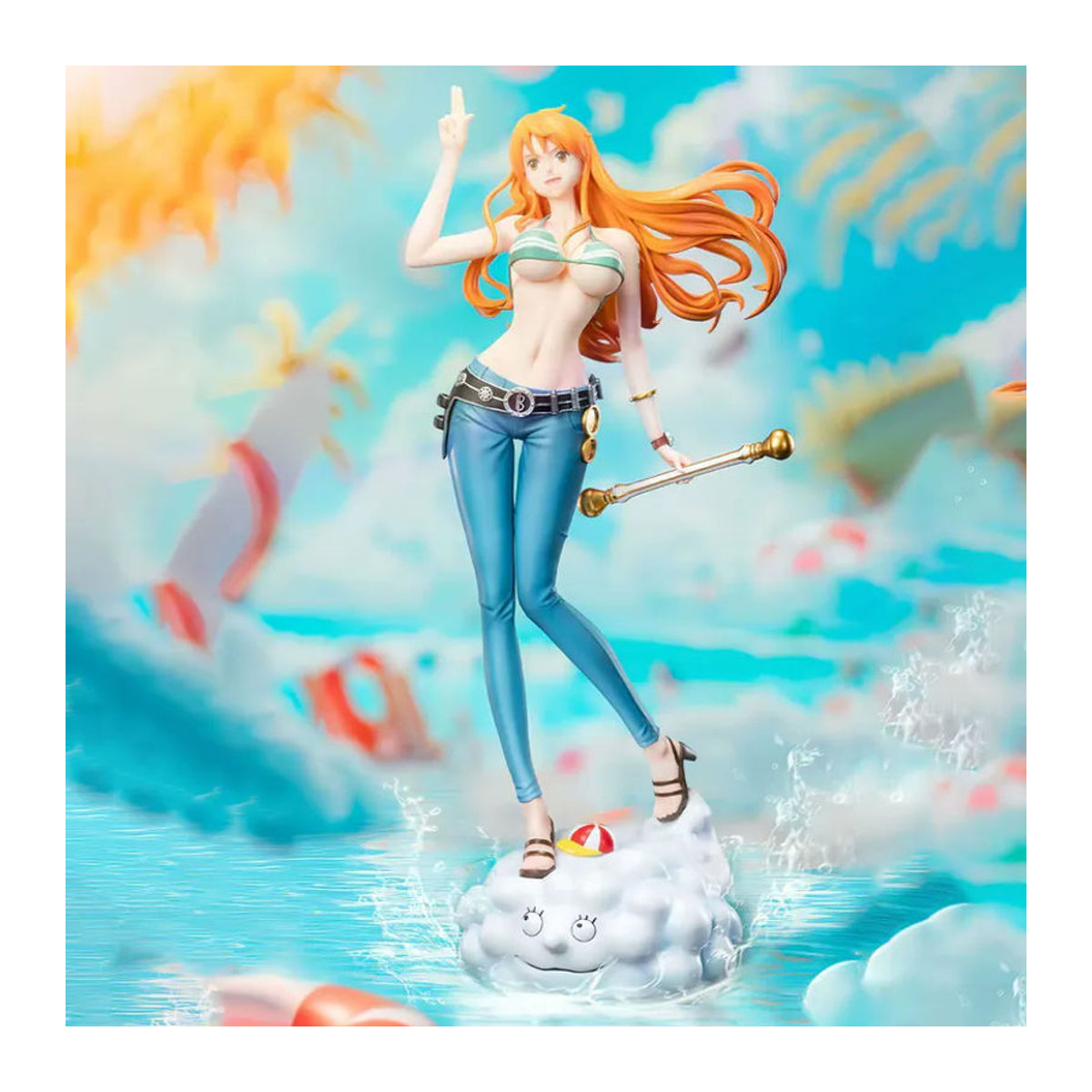 C2 Toys One Piece Anime Figur Nami Zwei Jahre später Strohhut-Truppe PVC Statue mehrfarbig Höhe: 25 cm - Bild 2