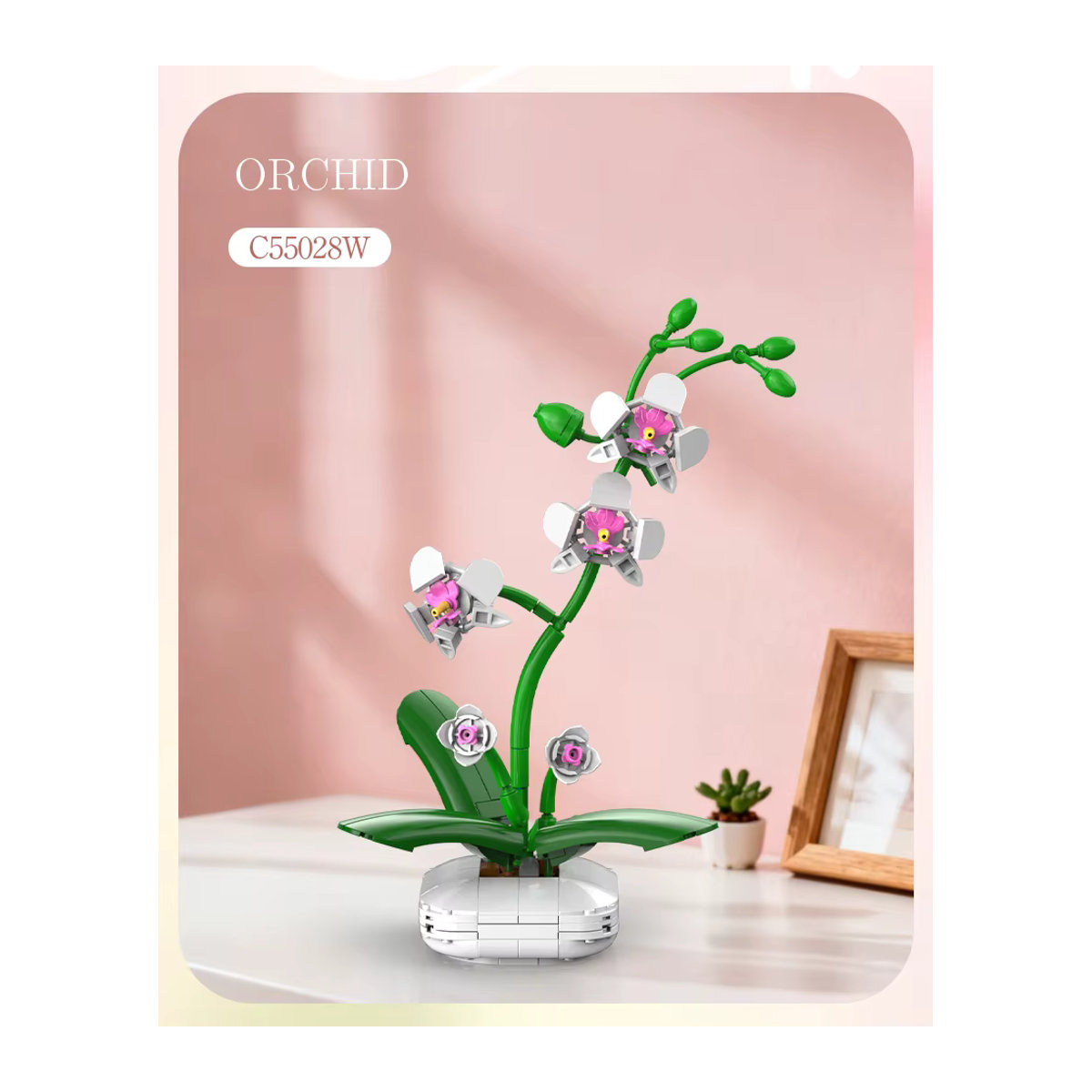 CADA Flower Bonsai Bausteine Mehrfarbige Künstliche Pflanze aus Kunststoff als Ästhetische Blumendekoration - Bild 3