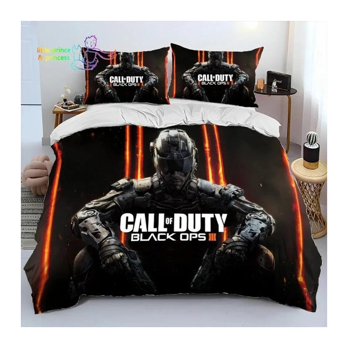 Call of Duty Gamer Bettwäsche-Set von Binchi Outdoor Product in Schwarz, Bettdecken-Set für Erwachsene und Kinder, B/B: 200 x 200 cm - Bild 1