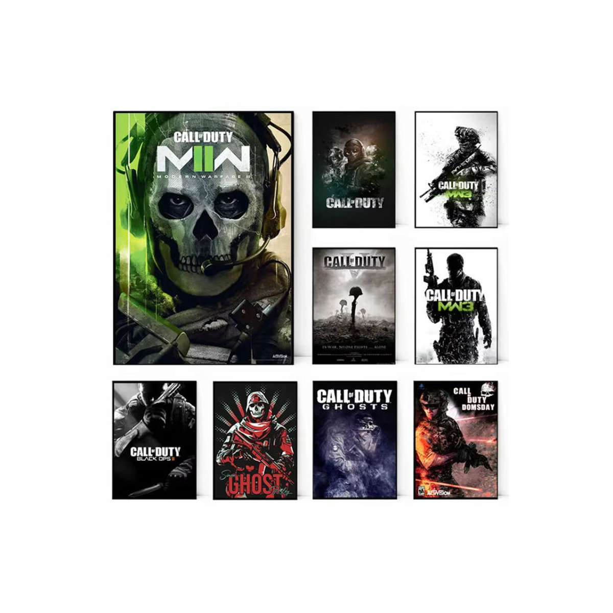 Call of Duty Leinwandposter von Potdemiel, mehrfarbiges Porträt als Wandkunst für dein Wohnzimmer, Hochformat und rahmenlos - Bild 2