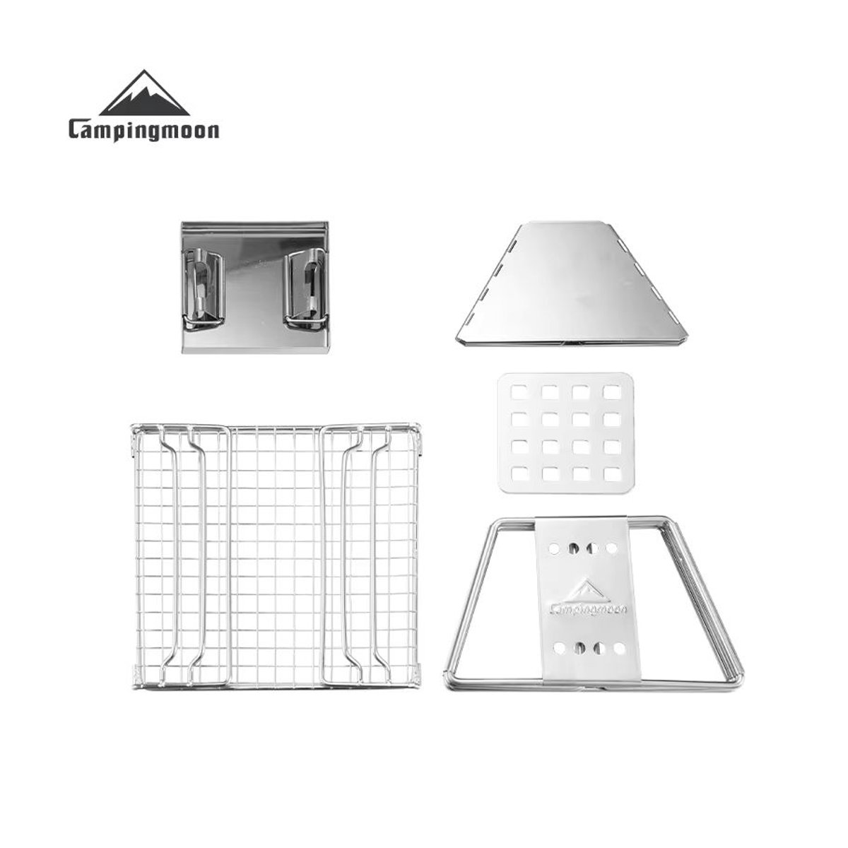 CAMPINGMOON X-MINI Holzkohlegrill aus Edelstahl für 1–2 Personen - Bild 3