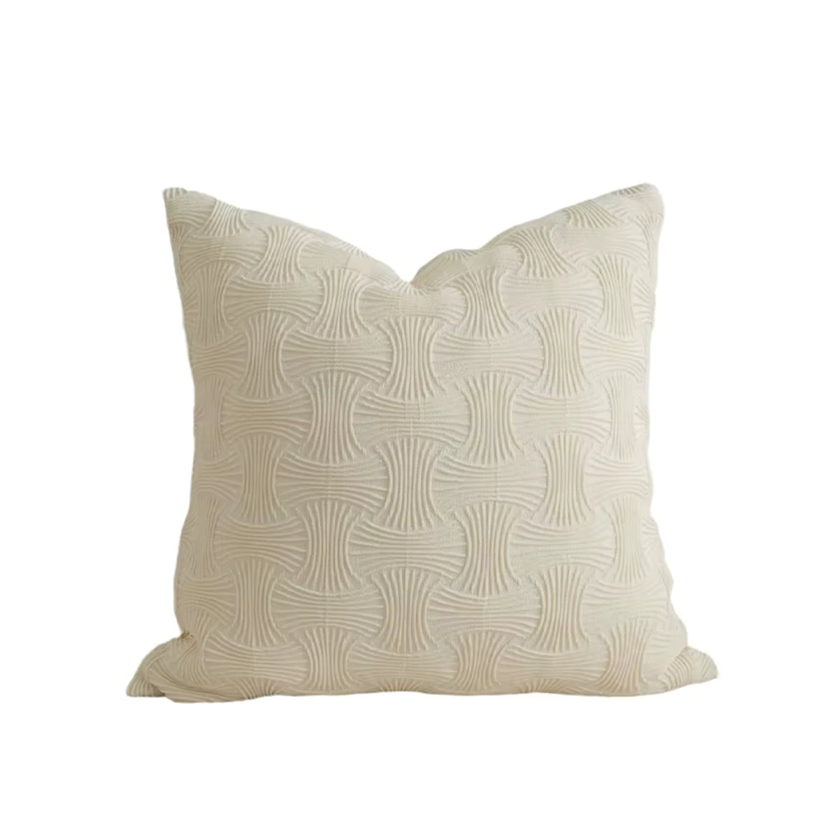 CANIRICA Jacquard Kissenbezug im nordischen Stil, Creme - Bild 2