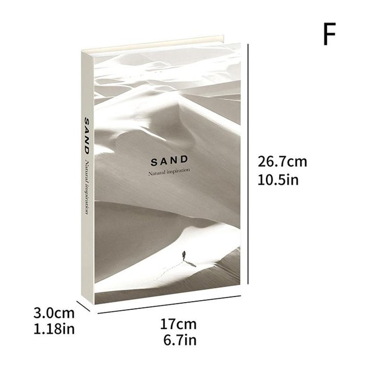 Canjia Dekoratives Kunstbuch in Weiß für skandinavischen Wohnzimmer-Stil, B/H/T: 26,7 x 17 x 3 cm - Bild 1