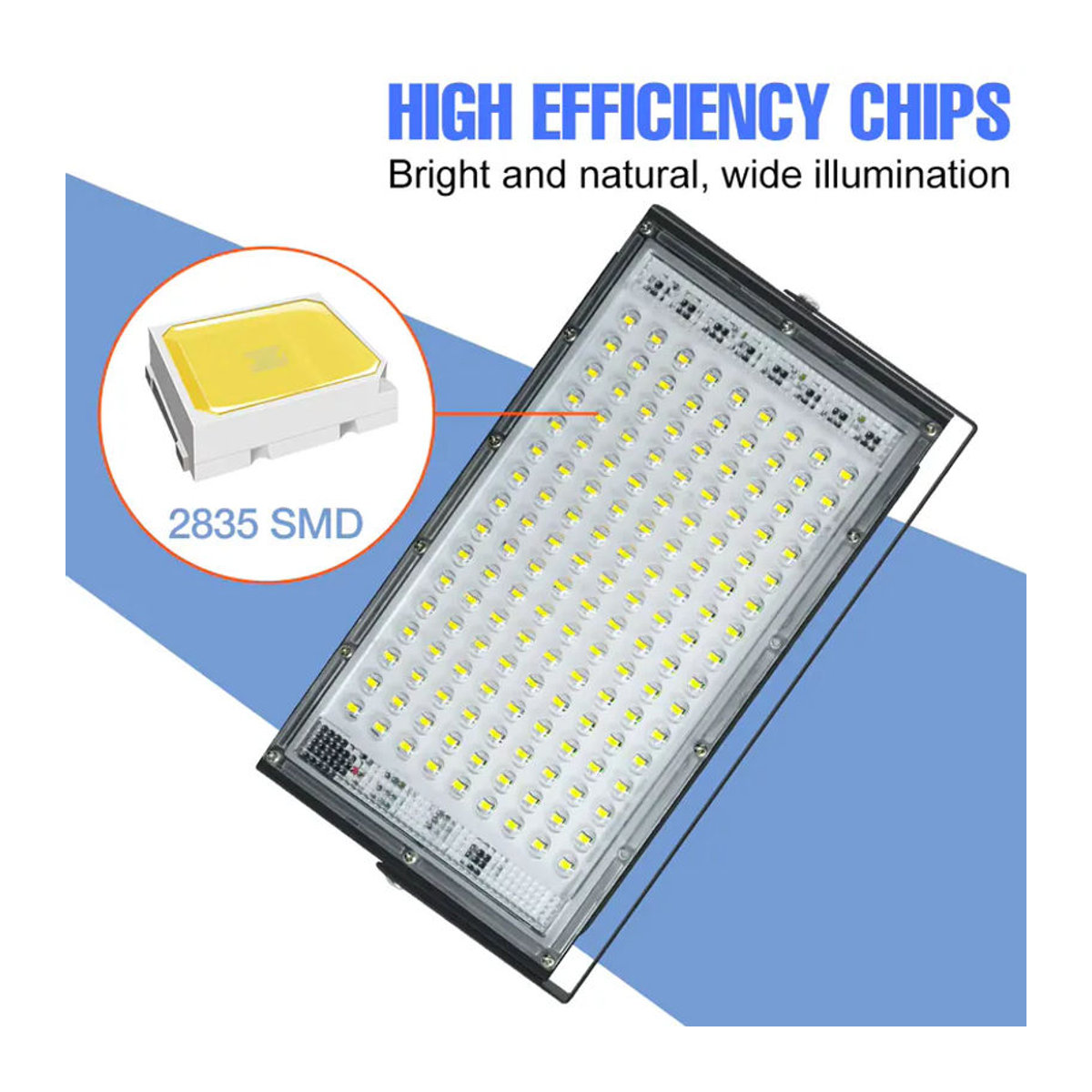 CanLing 200W LED Außenstrahler IP65 Wasserdicht Schwarz - Bild 2