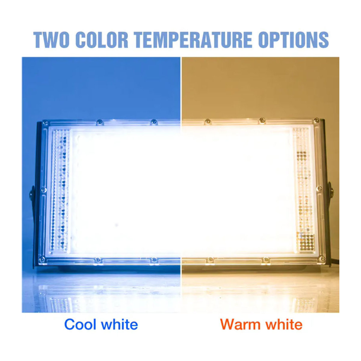 CanLing 200W LED Außenstrahler IP65 Wasserdicht Schwarz - Bild 4