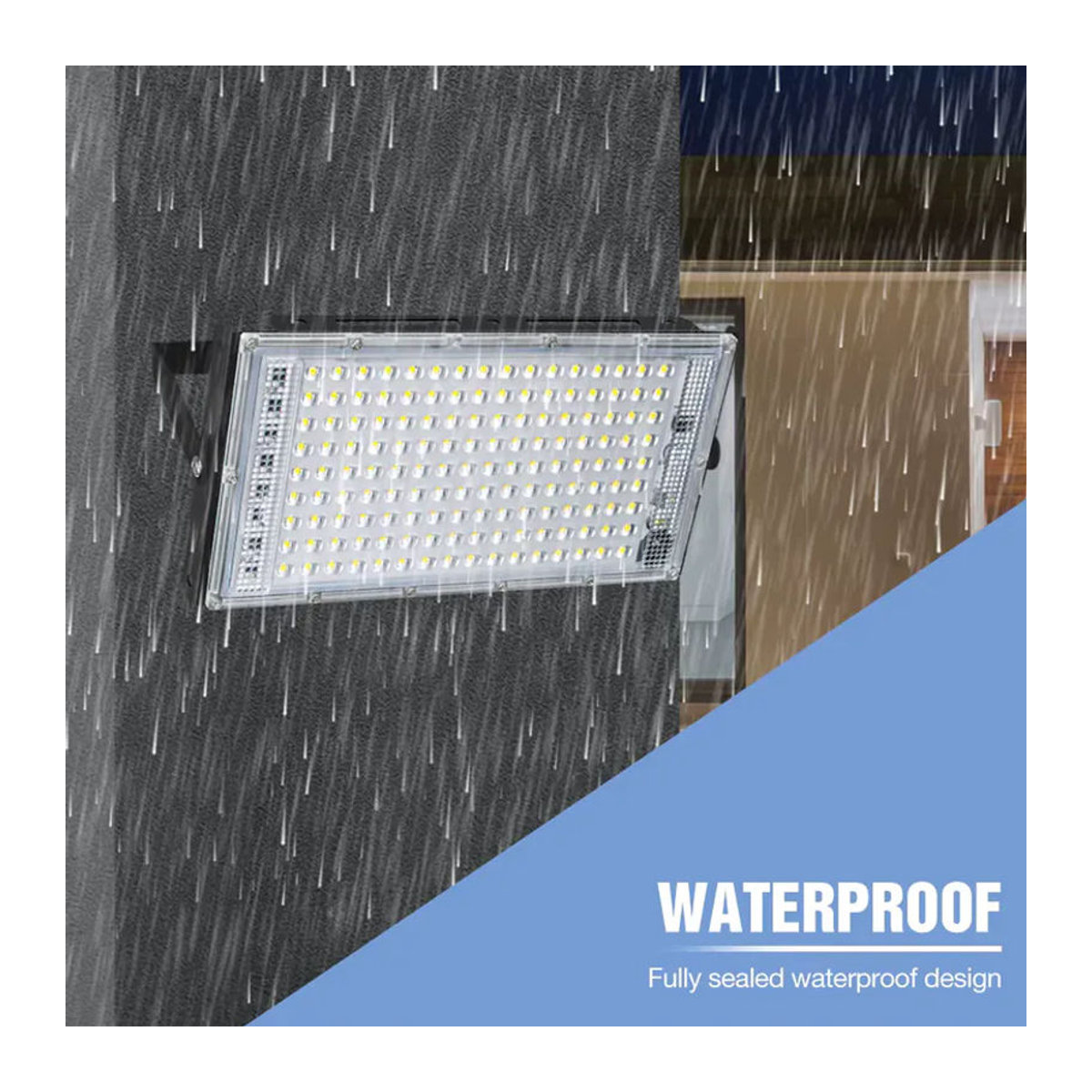 CanLing 200W LED Außenstrahler IP65 Wasserdicht Schwarz - Bild 5