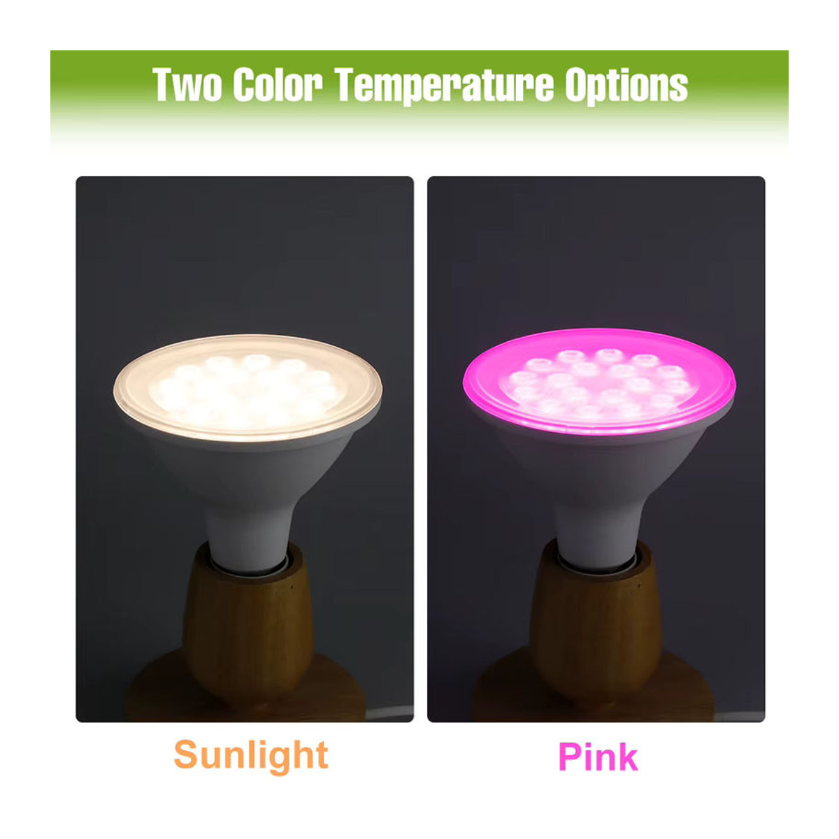 CanLing 25W LED Pflanzenlampe E27 Vollspektrum Anbauleuchte für Indoor Pflanzenwachstum - Bild 3