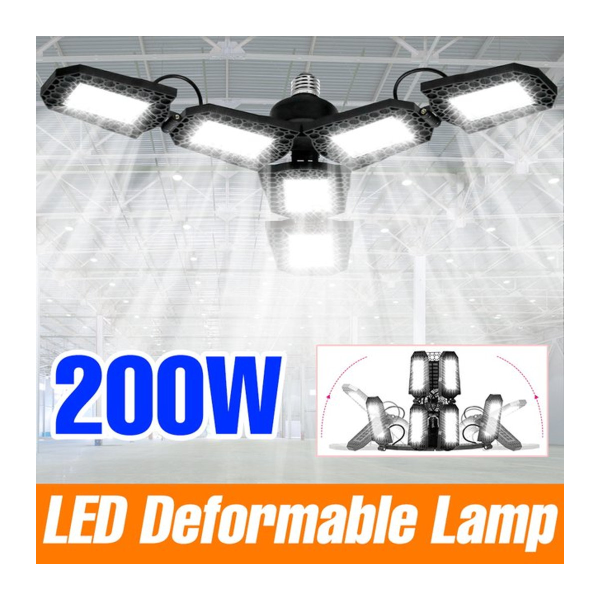 CanLing LED Garage Glühbirne E27 200W Deckenleuchte für Garage Keller und Lagerhallen - Bild 1