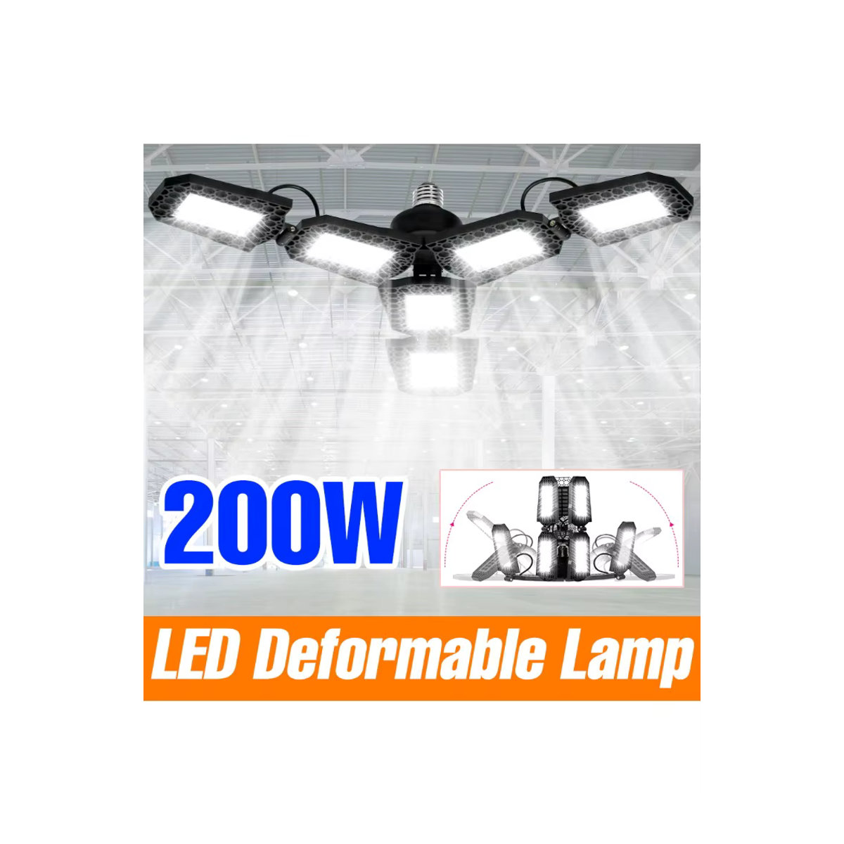 CanLing LED Garage Glühbirne E27 200W Deckenleuchte für Garage Keller und Lagerhallen - Bild 5