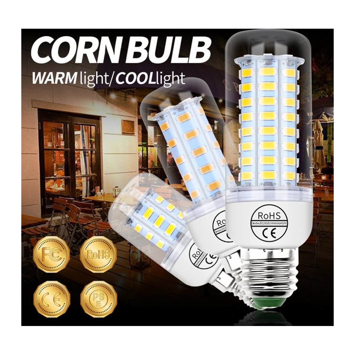 CanLing LED Glühbirne Warmweiß für Kronleuchter und Wohnzimmerbeleuchtung - Bild 1