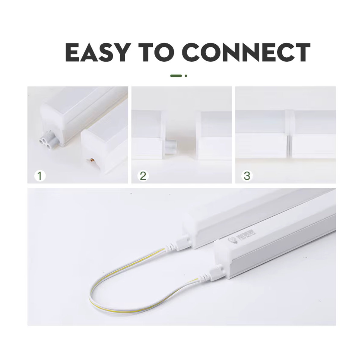 CANMEIJIA LED Bar Licht Profil T5 Rohr zur Innenbeleuchtung für Küche und Schrank, minimalistisches Design, AC85-265V - Bild 4