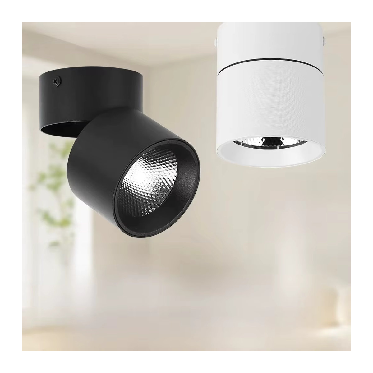 CANMEIJIA LED Deckenstrahler Modern Schwarz Aluminium Oberfläche Montage für Innenräume - Bild 6