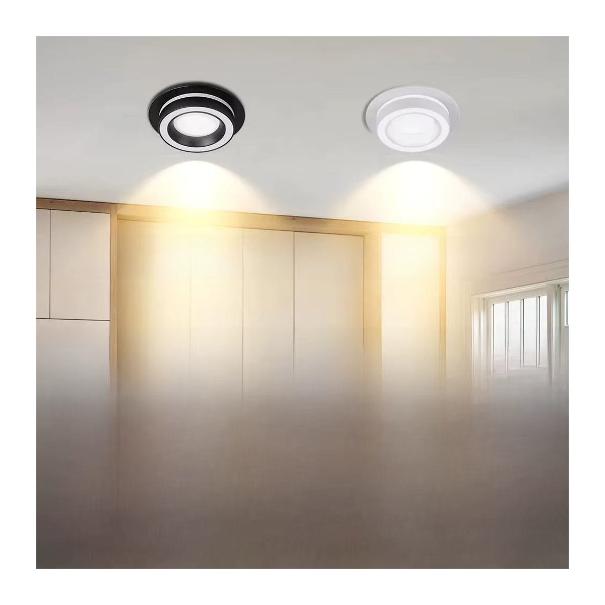 CANMEIJIA LED Einbaustrahler GX53 Rundes LED-Panel in Weiß mit Tricolor-Funktion für Innenbeleuchtung und Badezimmer - Bild 5