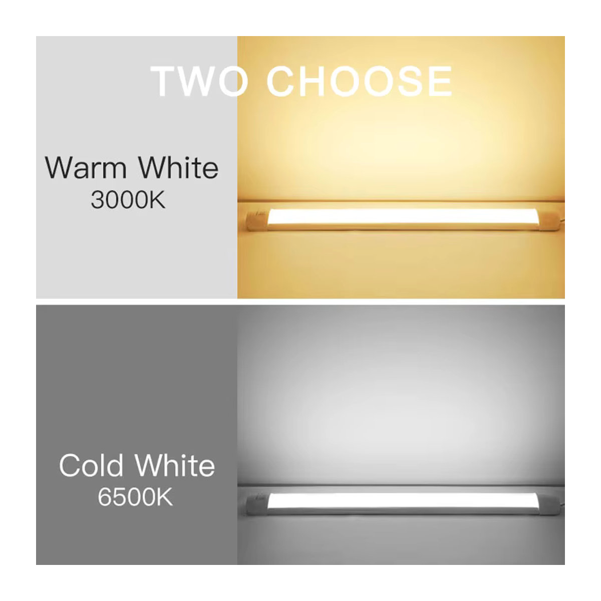 CANMEIJIA LED Küchenschrank Lampe mit 3 Farbwechseln, Weiß, Möbelbeleuchtung - Bild 2