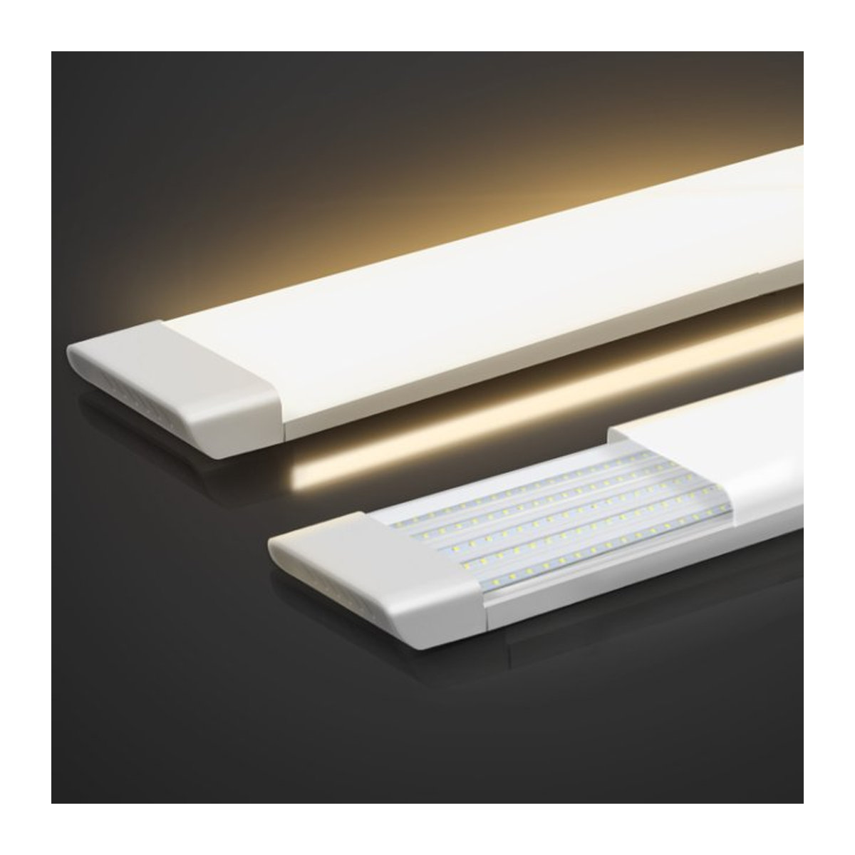 CANMEIJIA LED Rohr Leuchte 100W in Weiß, Kaltweiß, Minimalistische Möbelbeleuchtung für Küche, Bar und Büro, Länge: 120 cm und 60 cm - Bild 1