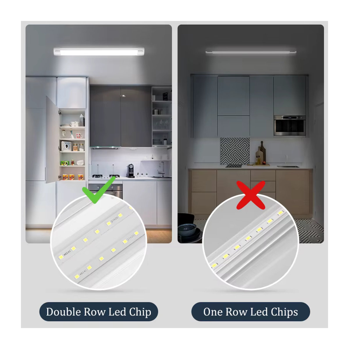 CANMEIJIA LED-Röhrenleuchte Minimalistisch als Unterbauleuchte, Decken- und Wandlampe für die Innenbeleuchtung in Küche und Schlafzimmer - Bild 6