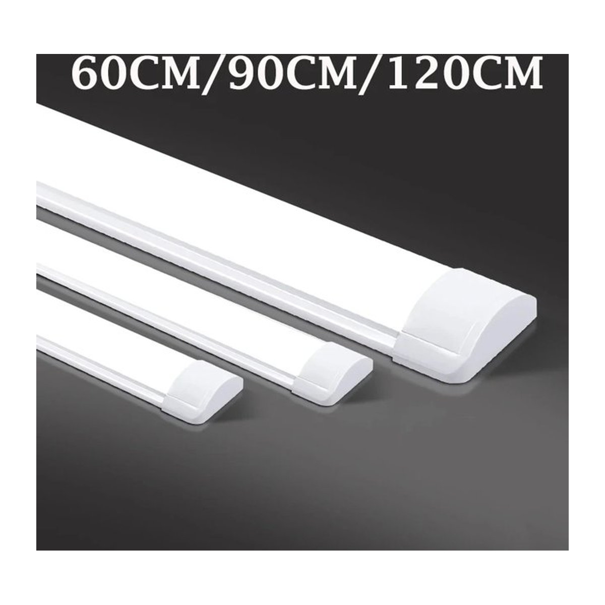 CANMEIJIA LED-Röhrenleuchten im minimalistischen Design für Küche, Büro und Gewerbe, erhältlich in 60 cm, 90 cm und 120 cm Länge - Bild 1