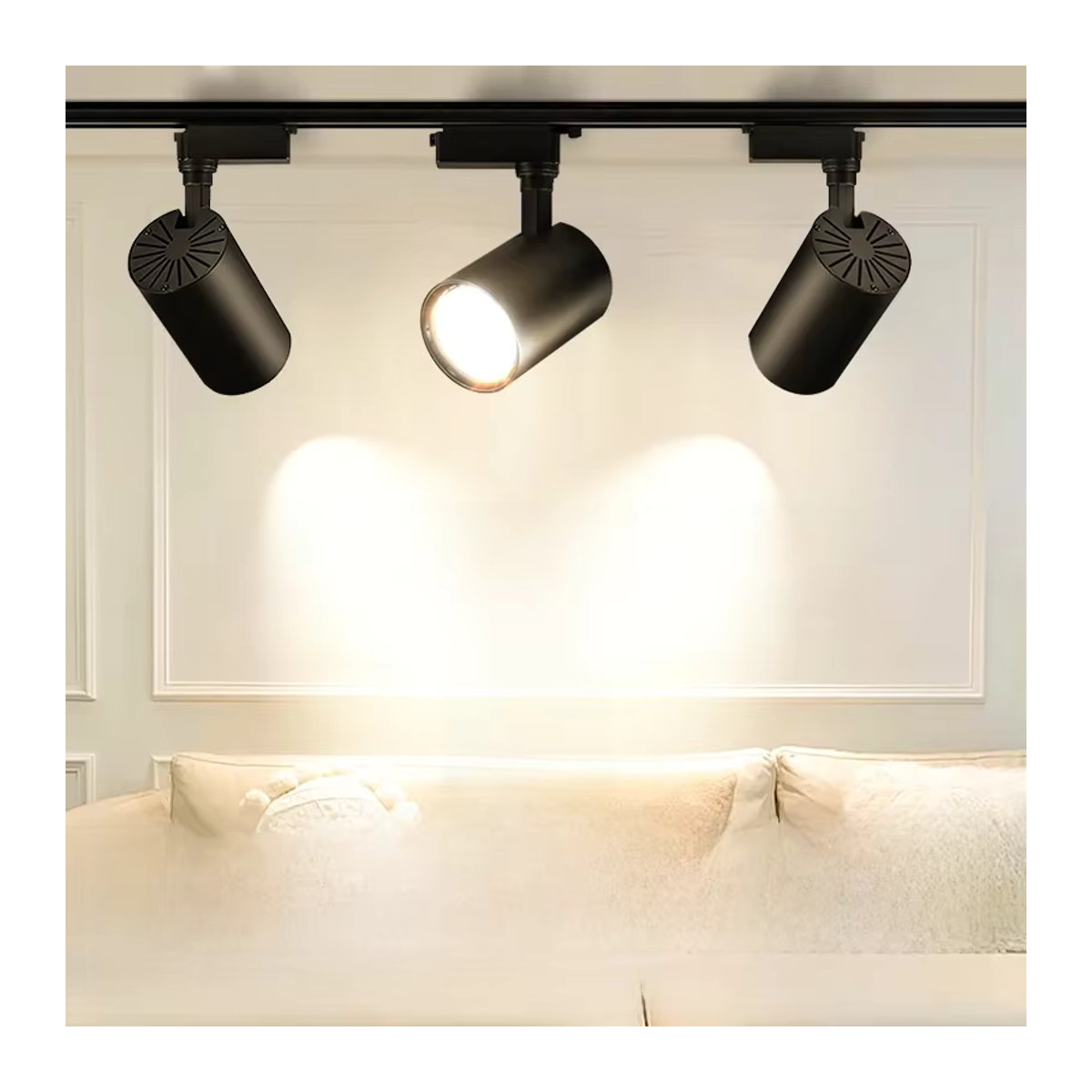 CANMEIJIA LED-Schienenlicht-Set Schwarz Modern mit 40 W Strahler für Innenbeleuchtung - Bild 5