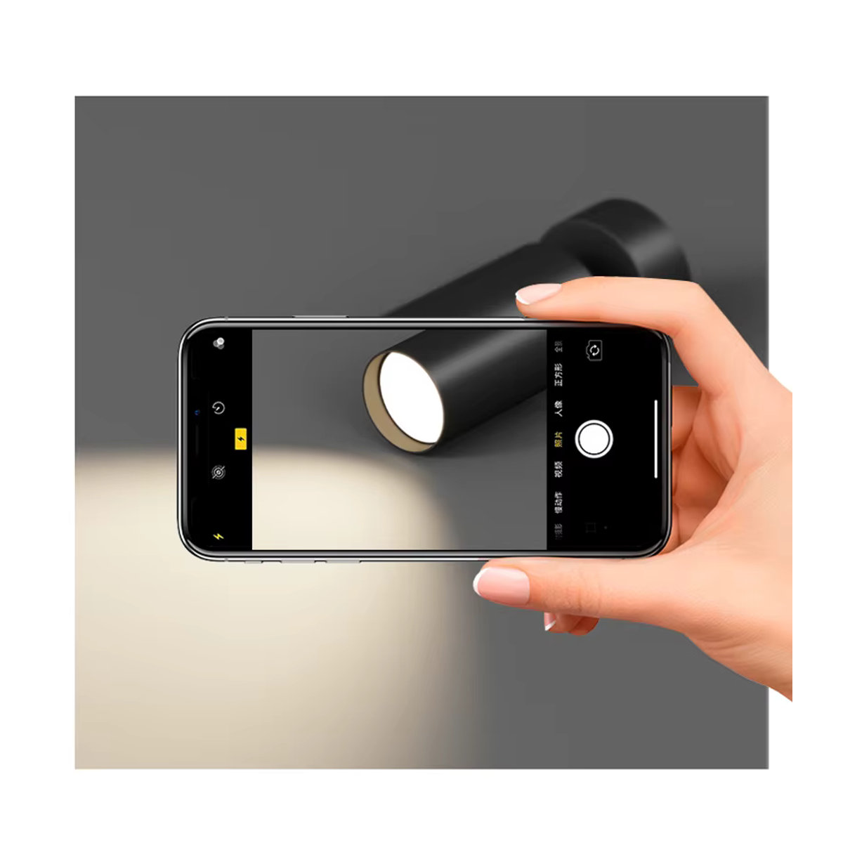 CANMEIJIA LED Strahler Aufputz Weiß Minimalistisches Dreifarbiges Downlight für Wohnzimmer Schlafzimmer und Küche - Bild 2