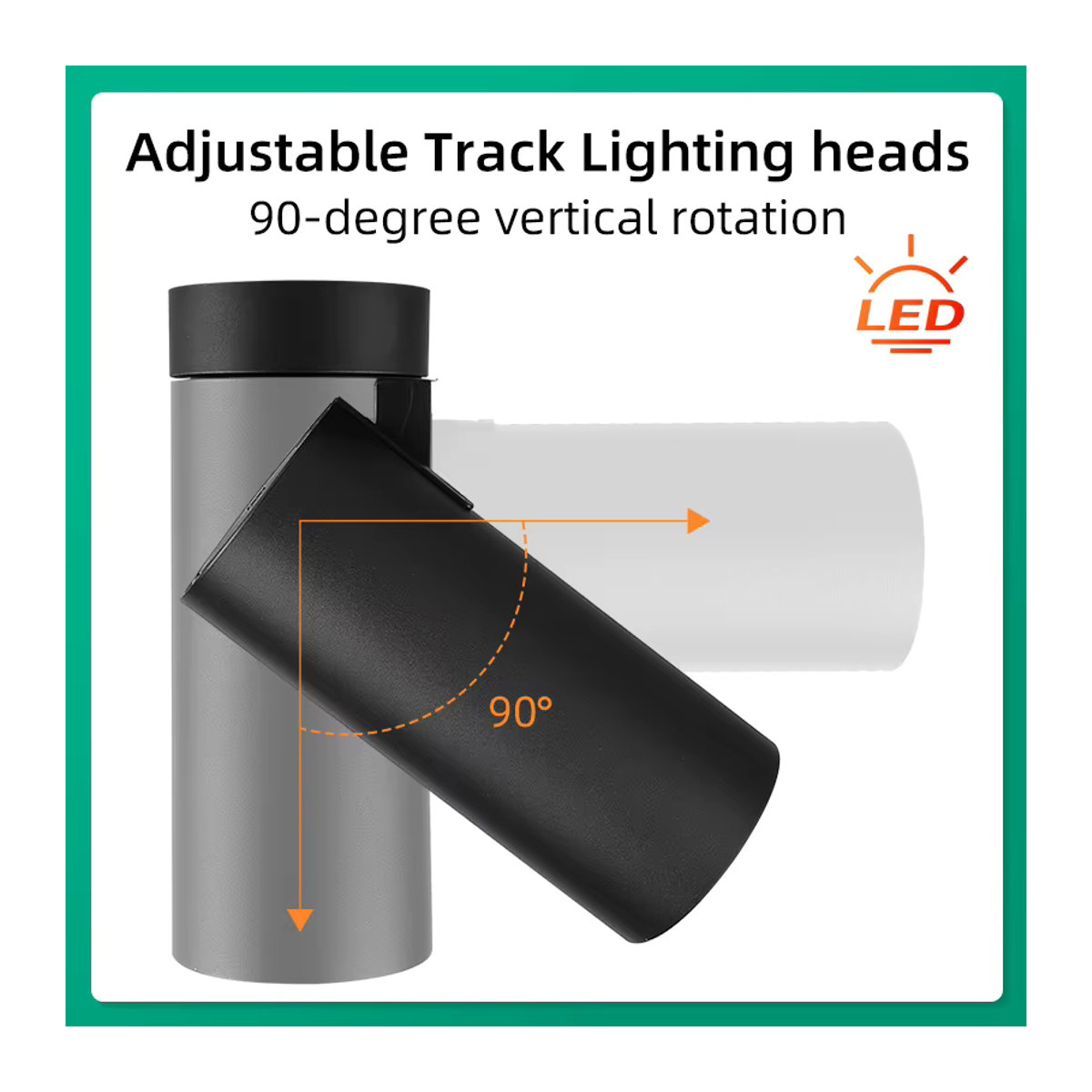 CANMEIJIA LED Strahler Aufputz Weiß Minimalistisches Dreifarbiges Downlight für Wohnzimmer Schlafzimmer und Küche - Bild 4