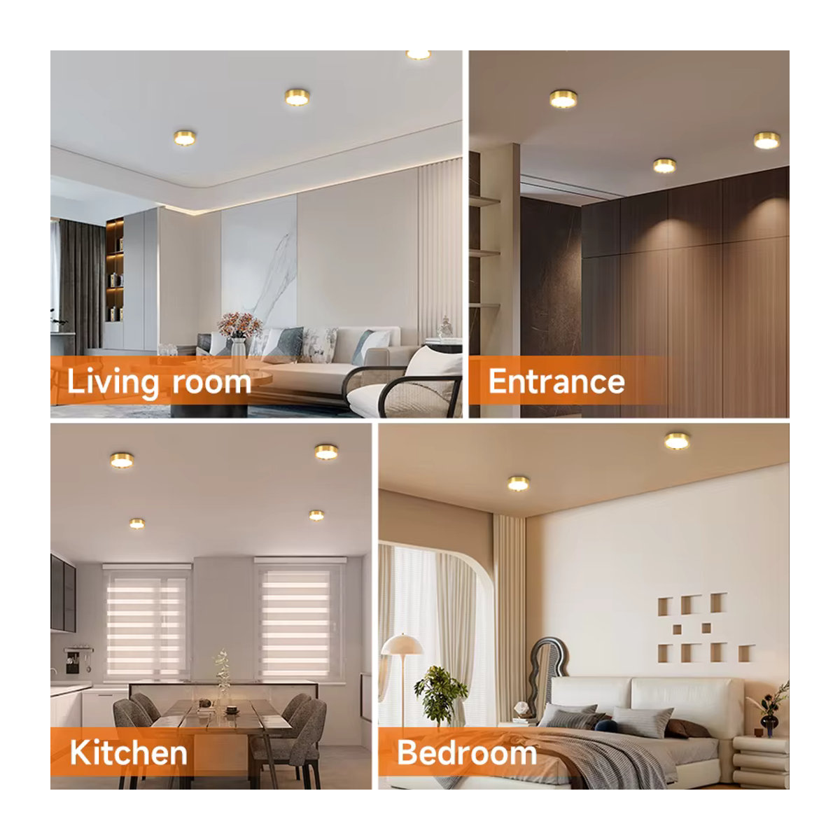 CANMEIJIA LED Strahler Modern Tricolor Deckenlampe in Weiß für Küche und Eingangsbereich 15/25 W - Bild 3