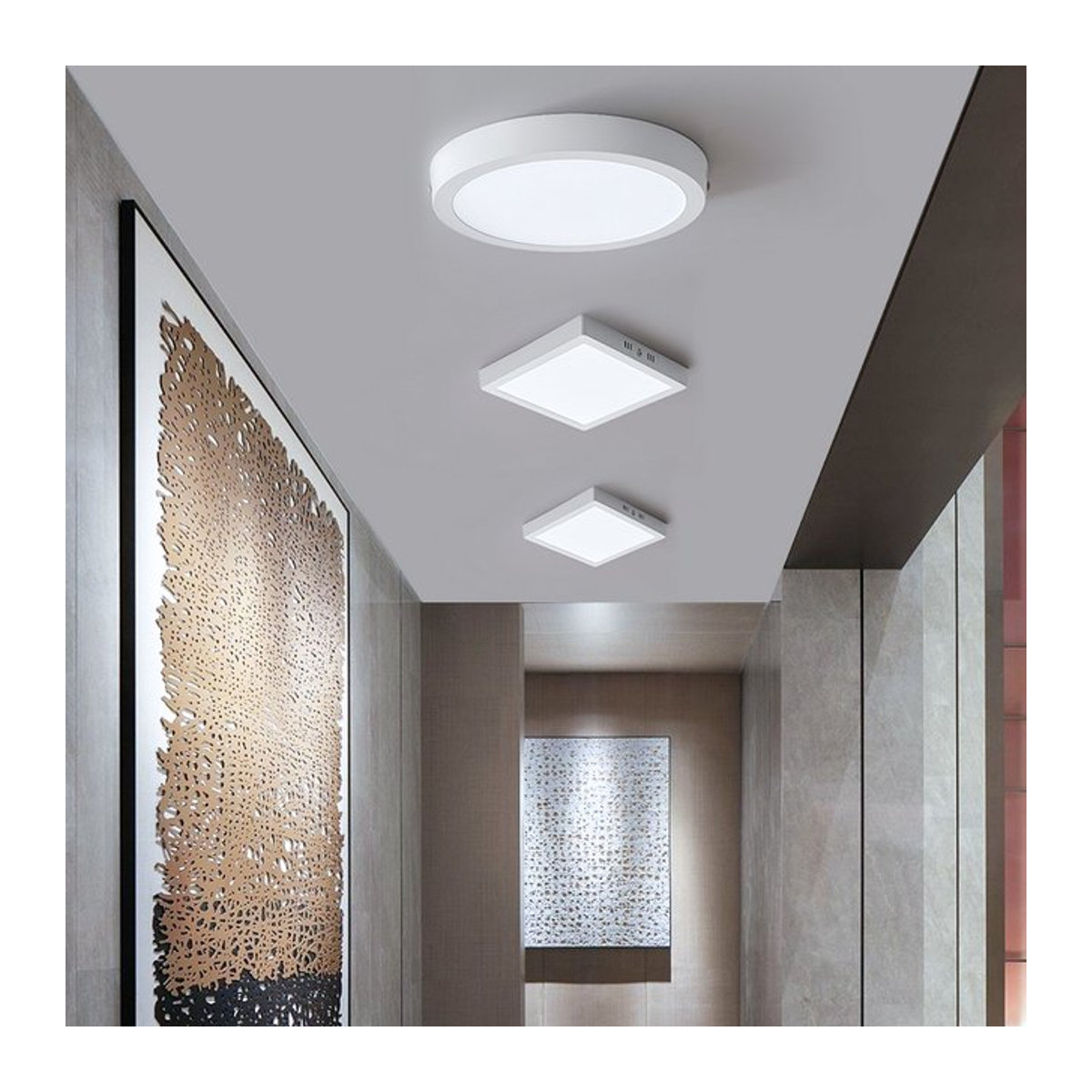 CANMEIJIA Moderne LED Deckenlampe in Weiß für Wohnzimmer, Schlafzimmer und Küche - Bild 1