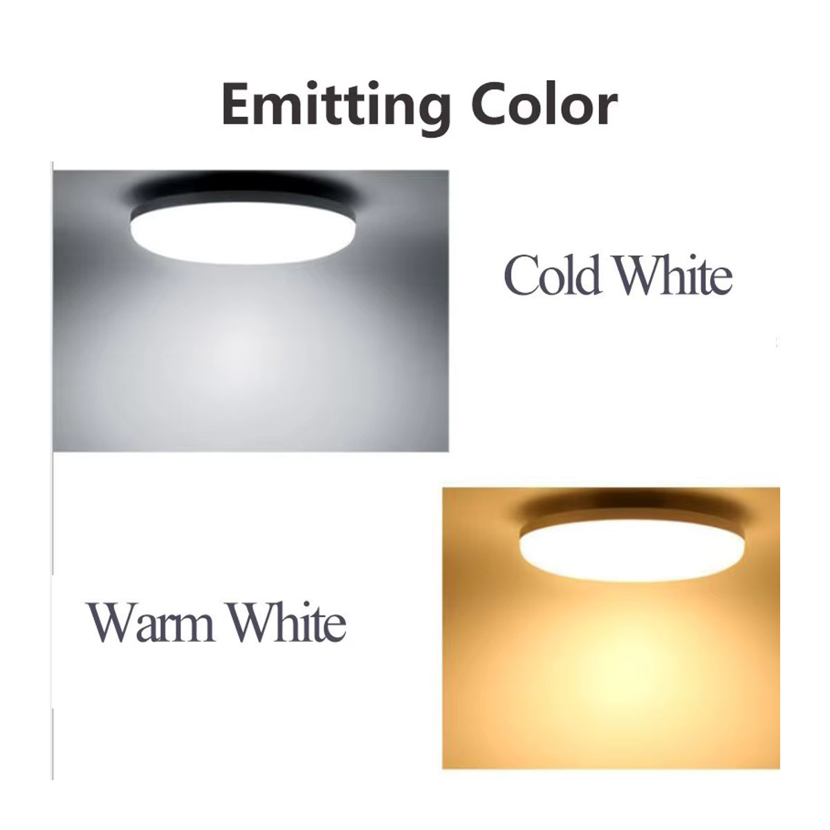 CANMEIJIA Moderne LED Deckenlampe Rund in Weiß 50W - Bild 2