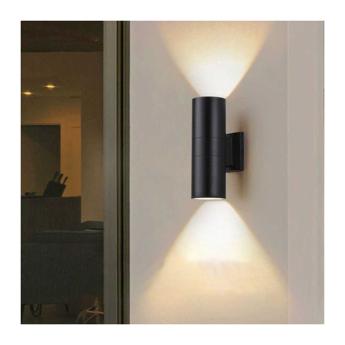 CANMEIJIA Moderne LED Wandleuchte für Innen und Außen mit E27 Fassung, Wasserdicht für Korridor, Schlafzimmer und Veranda - Bild 1