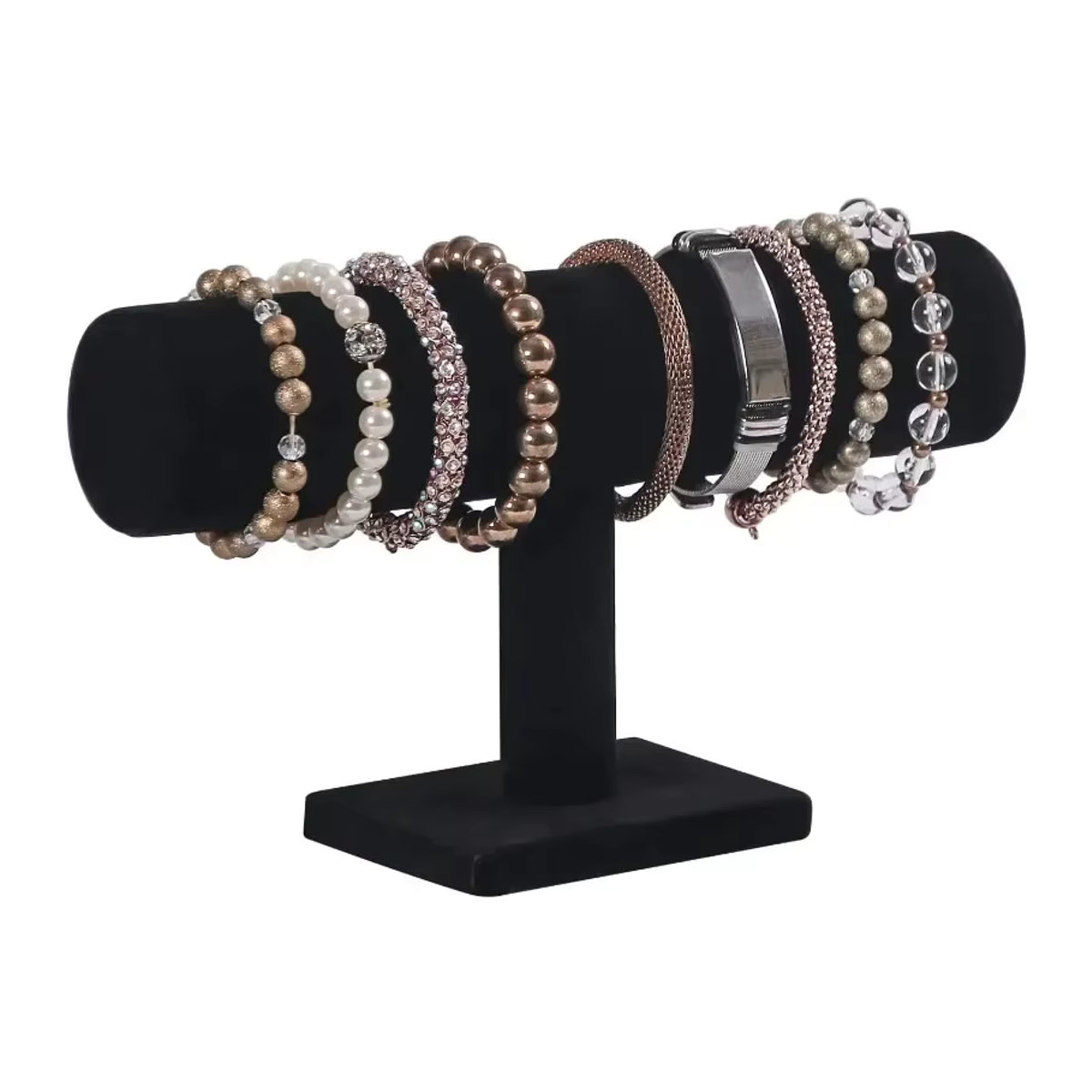 CAOWTAN Schmuck Display Stand mit floralem Design in Mehrfarbig für Halsketten, Armbänder und Uhren - Bild 3