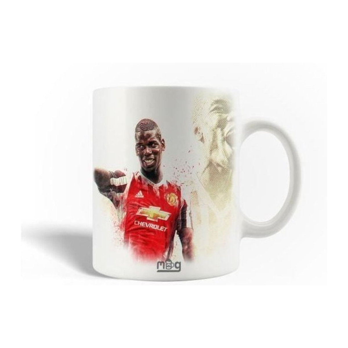 CAPACHEAP Keramiktasse mit Manchester United Pogba Porträt in Weiß - Bild 1