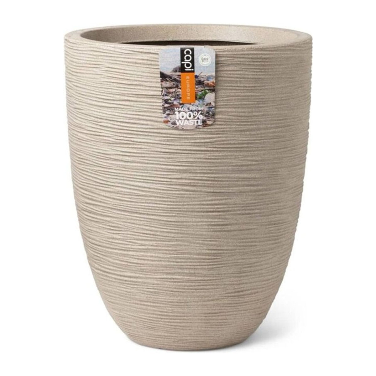 CAPI EUROPE Vase Waste Rib NL in Beige Terrazzo, B: 46 cm, H: 58 cm - Bild 2