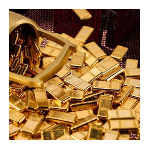 Carni 100er Set Mini-Metalldekorationen in Gold mit oriental