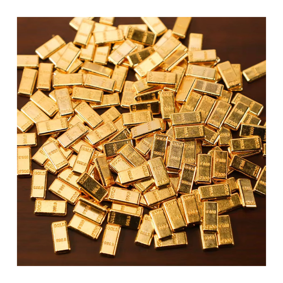 Carni 100er Set Mini-Metalldekorationen in Gold mit oriental - Bild 2
