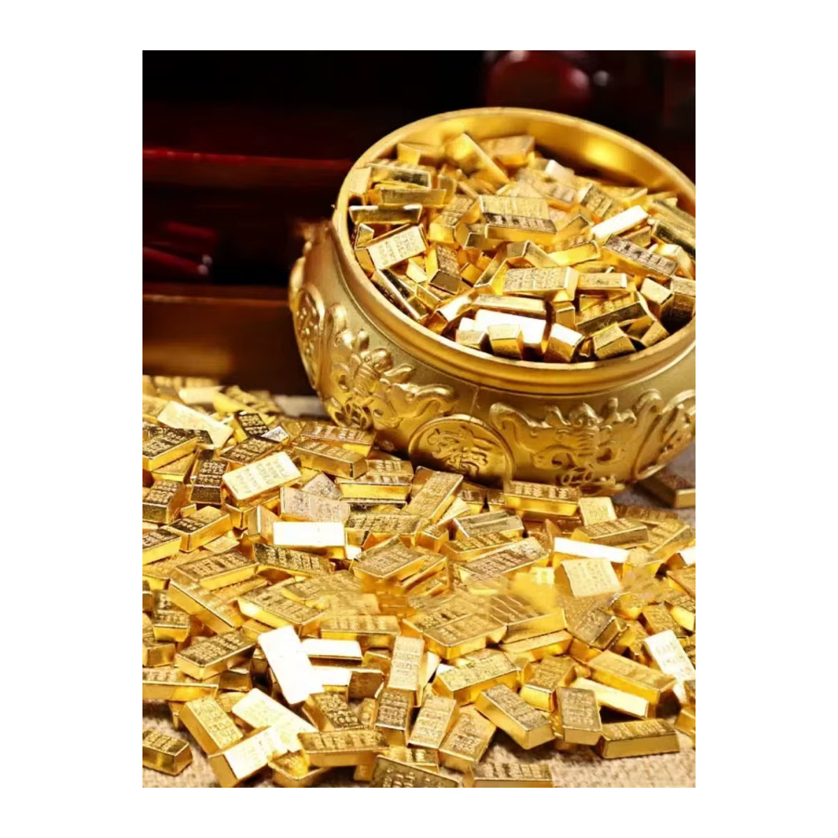 Carni 100er Set Mini-Metalldekorationen in Gold mit oriental - Bild 5
