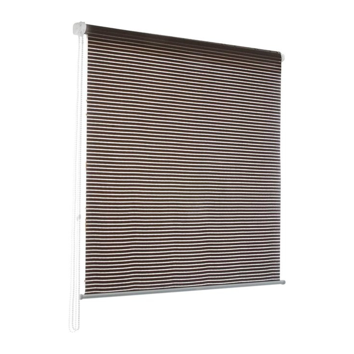 casa pura Mini Fashion Rollo Deluxe Stripe in Braun mit Kettenzug zur Beschattung und zum Schutz - Bild 1