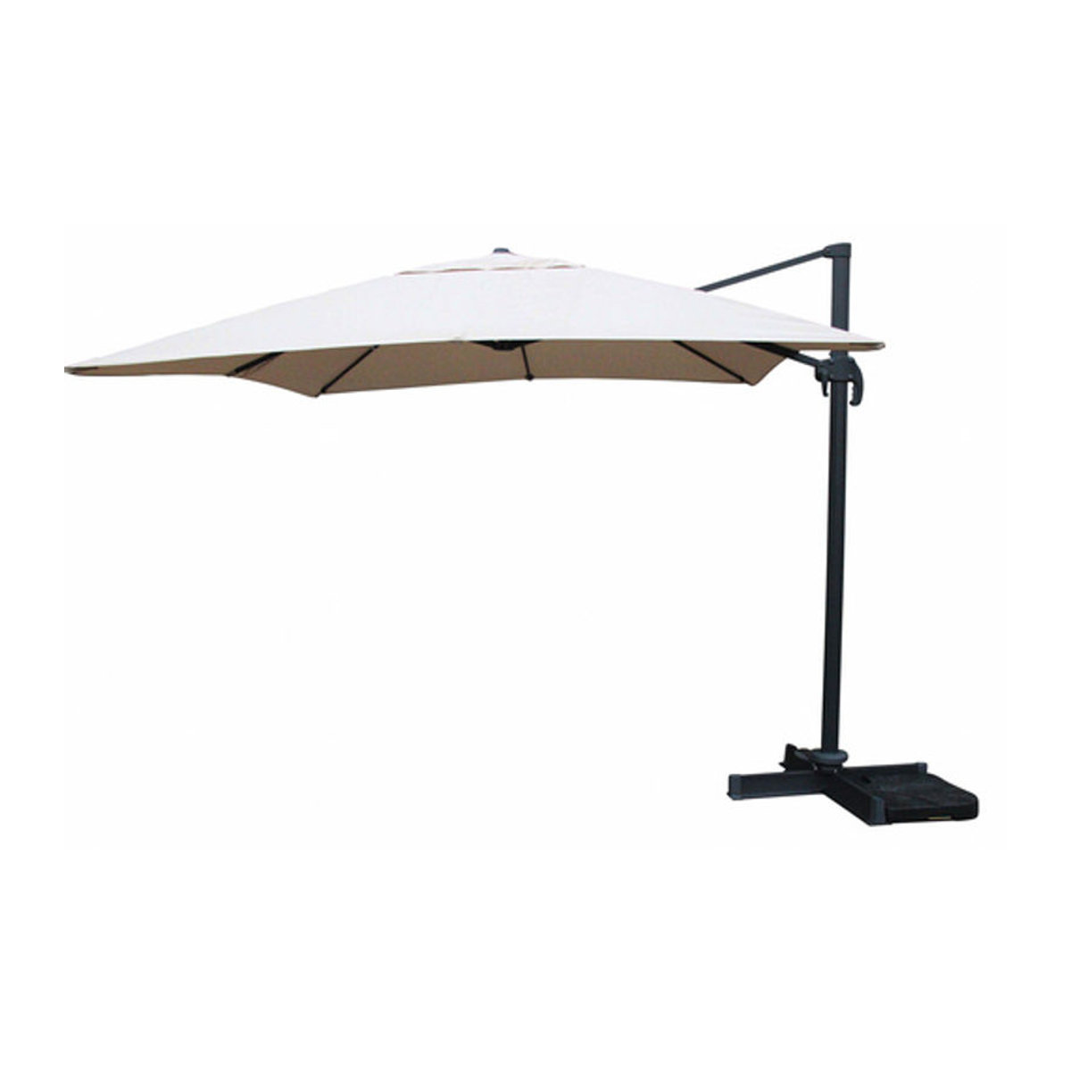 CASARIA Ampelschirm Paros in Beige mit modernem Design, B/H/T: 300 x 255 x 300 cm - Bild 2